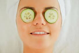 Image result for cucumber on eyes