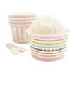 Paper ice cream bowls