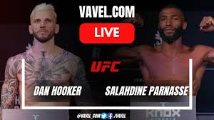UFC LIVE Results Dan Hooker vs Salahdine Parnasse, Main card in progress