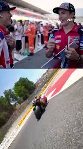Vídeo: Moreira eterniza ultrapassagem sobre Marc Márquez com autógrafo em quadro — MotoGP