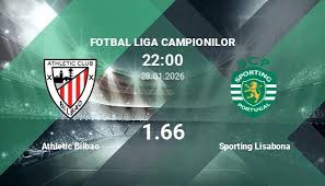 Athletic Bilbao - Sporting: ponturi pariuri fotbal UEFA Champions League. 28.01.2026