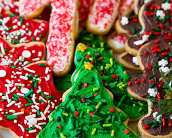 صورة Christmas Desserts Decorated with Sprinkles