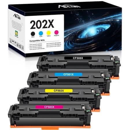 202x Toner Cartridges Compatible for HP 202x 202a Cf500x Cf500a HP Color LaserJet Pro MFP M281fdw M254dw M281cdw M281fdn M281 M254 Cf501a Cf502a