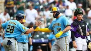 Brewers slug 10 extra-base hits in 12-4 win to sweep Rockies in Denver