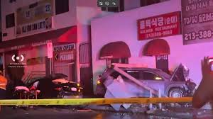 Violent Koreatown crash leaves woman dead, DUI suspect arrested