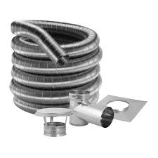 Duravent 8-Inch 304 Stainless Steel Chimney Liner Kit For ...