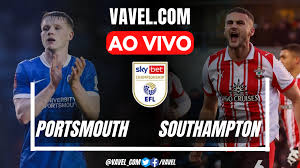 Portsmouth x Southampton AO VIVO, jogo em tempo real pela EFL Championship
