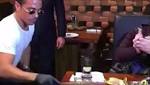 رئيس الشيشان يتناول العشاء في