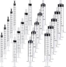 Amazon.com: 20Pcs 1ML 3ML 5ML 10ML Plastic Syringe with ...