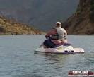 Fat Boy trying to water ski -