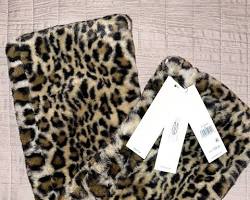 Image of Calvin Klein Leopard Infinity Scarf