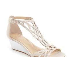Image of Wedges low heel wedding shoes
