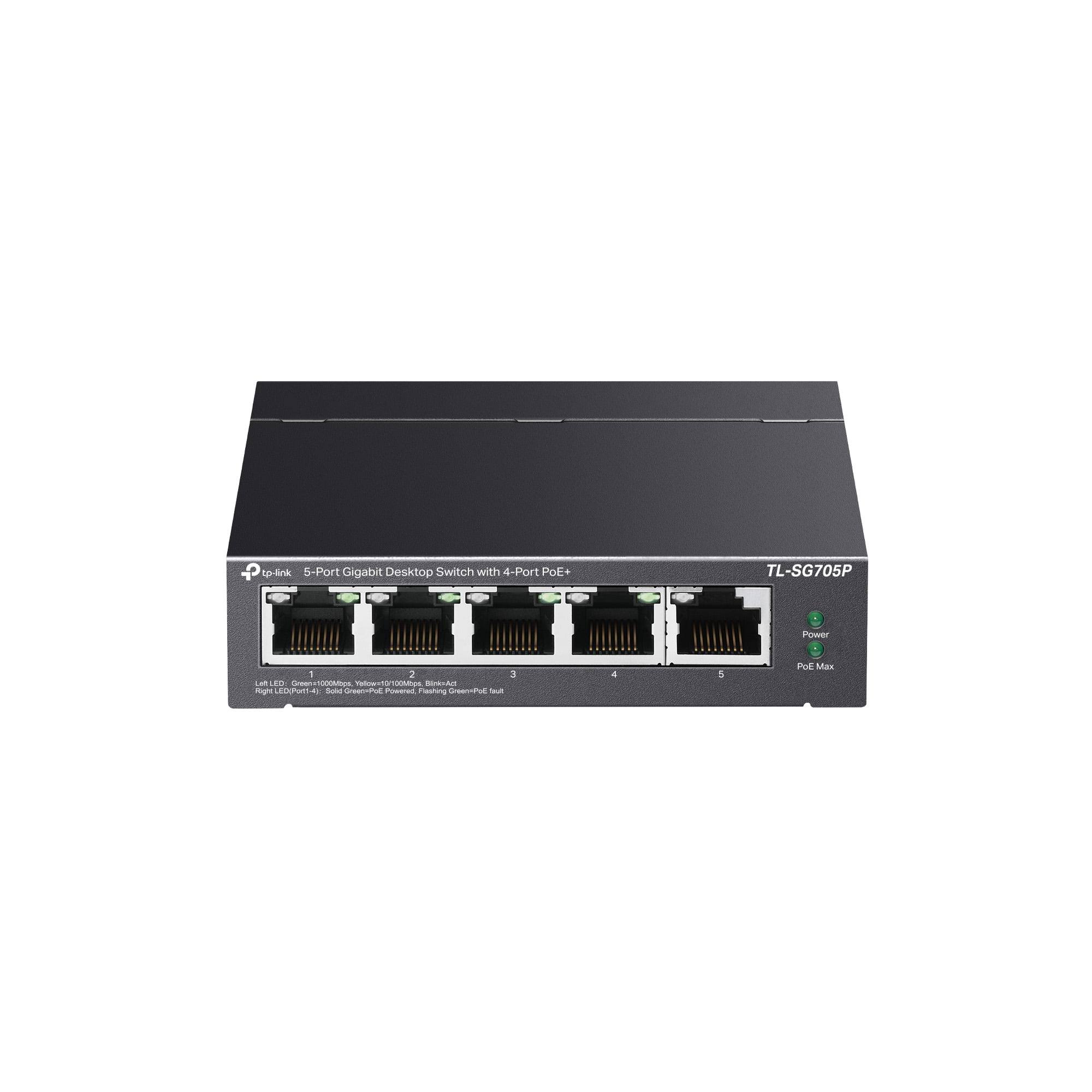 Tp-link 5-Port Gigabit PoE+ Desktop Switch 4 PoE+ Ports @65w