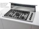 Down draft gas cooktop