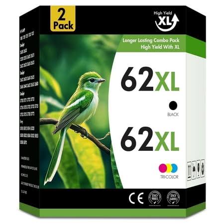 62xl Ink Cartridges Compatible for 62 Ink 62 XL Combo Pack for Envy 5660 7645 7640 5740 OfficeJet 250