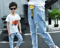 Boys' ripped jeans fashion