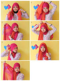 Image result for tutorial hijab
