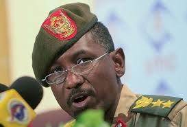 Sudanese Army spokesman Sawarmi Khaled Saad speaks during a news conference in Khartoum October 31, 2011. - Sudanese_Army_spokesman_Sawarmi_Khaled_Saad_001