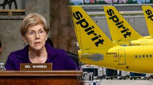 Sen Warren blasted for cheering blocking of merger that might have saved Spirit Airlines