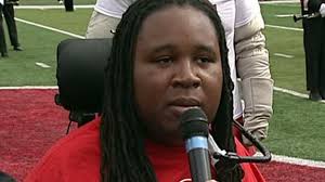 Eric LeGrand&#39;s Inspirational Words. Former Rutgers player Eric LeGrand reacts to having his number retired during halftime of the Scarlet Knights&#39; game ... - dm_130914_ncf_ericlegrand