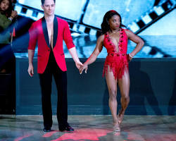 Image of Simone Biles dancing