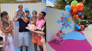 Após festança, Zé Felipe promove 'Pool Party' intimista para os filhos