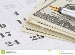 Image result for money calendar