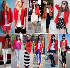 Colourful Blazer looks