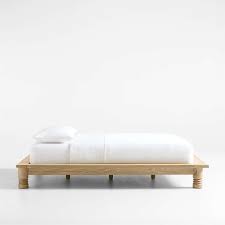 Revival Oak Wood Platform Queen Bed by Athena Calderone + Reviews | Crate & Barrel