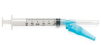 Syringe with Hypodermic Needle 3 mL 23 Gauge 1 Inch ...