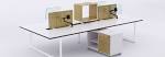 MW White Economy Bench System and Bench Desks - Office Reality