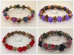 Resultado de imagen de como hacer diademas de flores