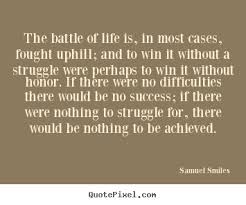 Success quotes - The battle of life is, in most cases, fought ... via Relatably.com