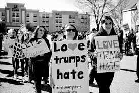 Image result for image of love trump hate