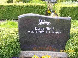 Grab von Erich Klatt (23.02.1917-21.11.1991), Friedhof Leybuchtpolder