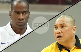 UST coach Pido Jarencio, right, says he doesn&#39;t care what Norman Black thinks about his post-Game One comment which the Ateneo coach rued was &quot;mean and ... - black_jarencio