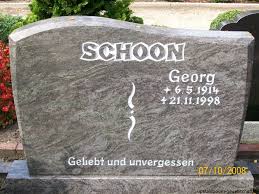Grab von Georg Schoon (06.05.1914-21.11.1998), Friedhof Bentstreek