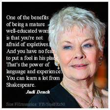 Judi Dench in ANYTHING | Quotes | Pinterest | Judi Dench, Wisdom ... via Relatably.com