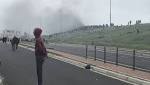 closed Hermanus protest underway