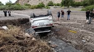 Una pareja se desvió en Pedernal tras no advertir el corte de ruta por el temporal