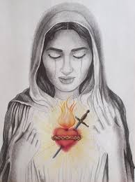 The Sacred Heart Drawing - the-sacred-heart-amber-stanford