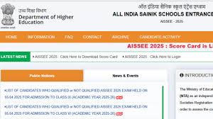 AISSEE Result 2025: Check list of qualified and non-qualified candidates of Sainik School entrance exam results