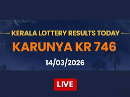 Kerala Karunya KR 746 lottery result today, 14/03/2026; Check ₹1 crore prize winner and complete list here