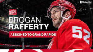 Red Wings Assign Defenseman Brogan Rafferty to AHL Affiliate