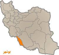 نتیجه تصویری برای نقشه استان بوشهر