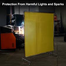 VEVOR Welding Screen 6' x 6' Welding Curtain Welding Flame ...