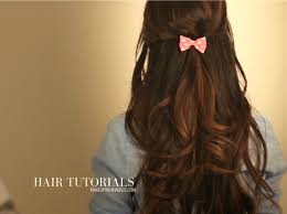 Image result for half up half down ponytail medium hair