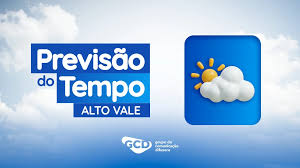 Terça-feira terá nebulosidade, mas tempo melhora no Alto Vale
