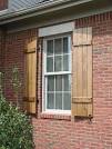 Cedar board and batten shutters