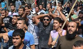 Image result for images of lebanon people protesting